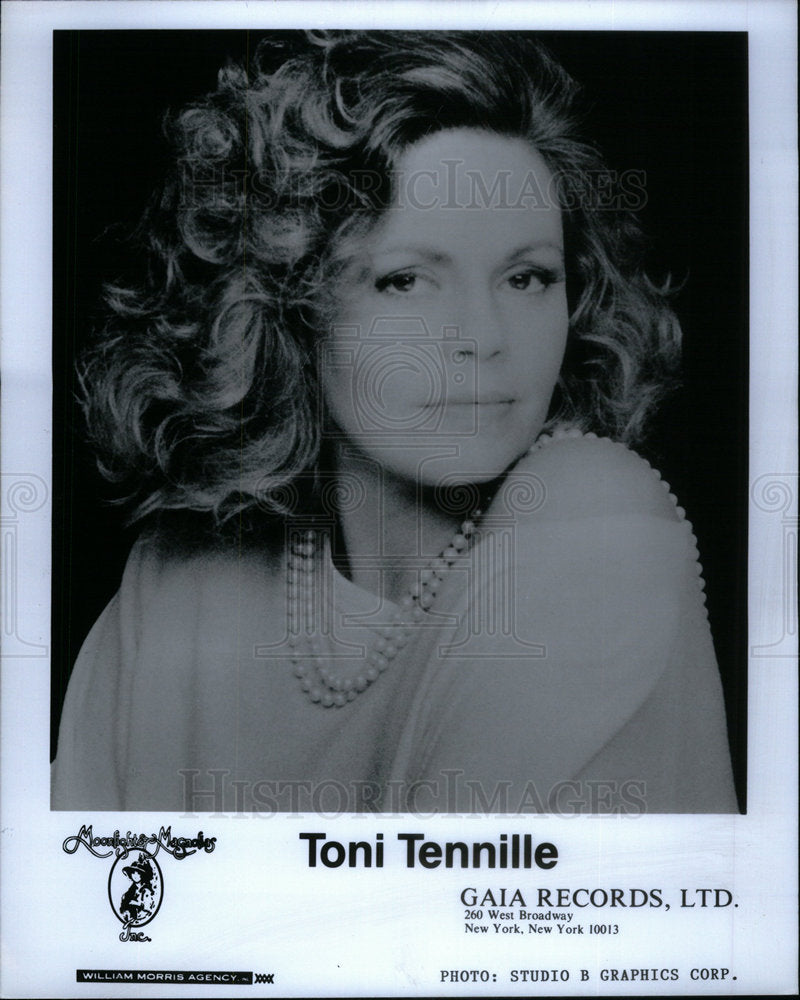 1988 Toni Tennille Captain Singer Contralto - Historic Images