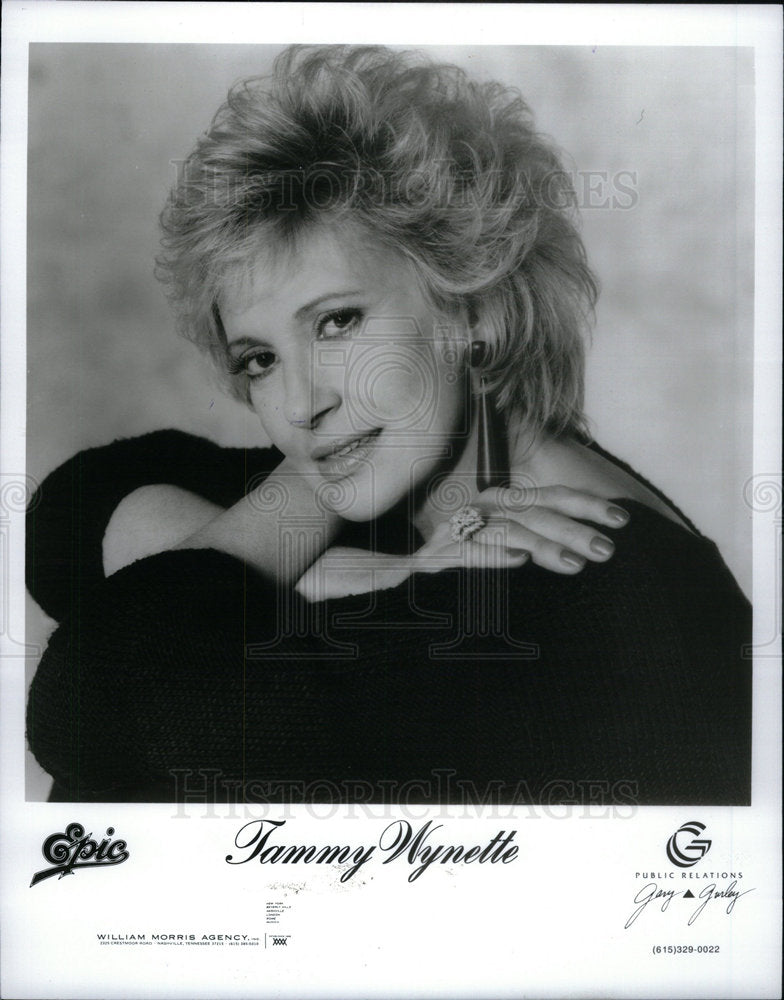 1990 Tammy Wynette Country Music Singer - Historic Images