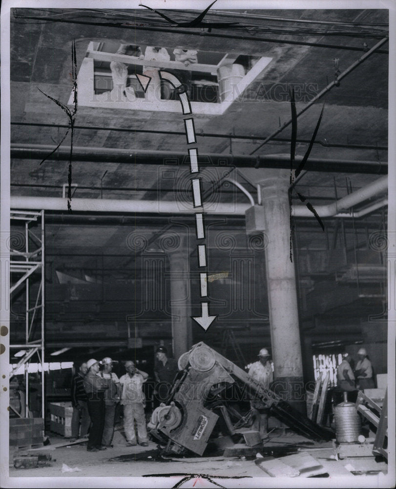 1960 Fork Lift Fall - Historic Images