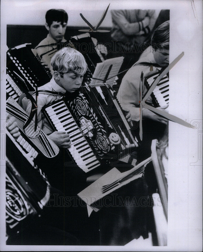 1974 Boys Instrument Accordion - Historic Images