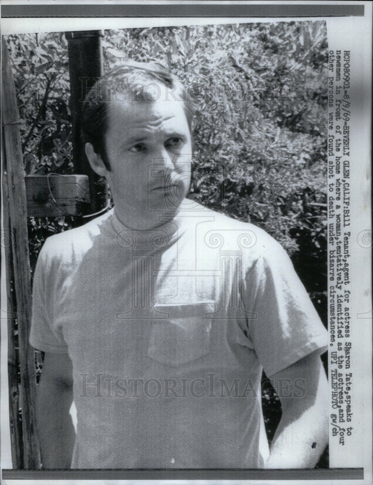 1969 Actor Agent Bill Tenant - Historic Images