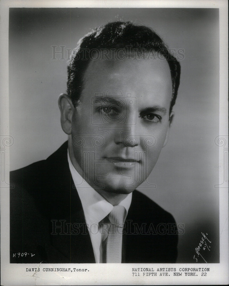 1957 Davis Cunningham tenor opera musical - Historic Images