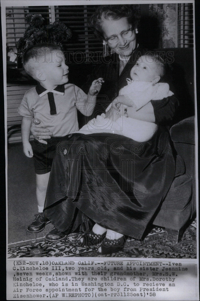 1958 Kincheloe Heinig Oakland Children - Historic Images