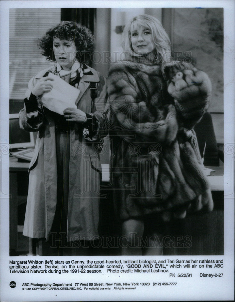 1991 Margaret Whitton Teri Garr Good Evil - Historic Images