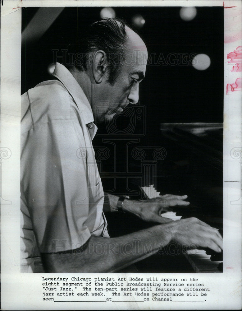 1971 Chicago Pianist Art Hodes - Historic Images