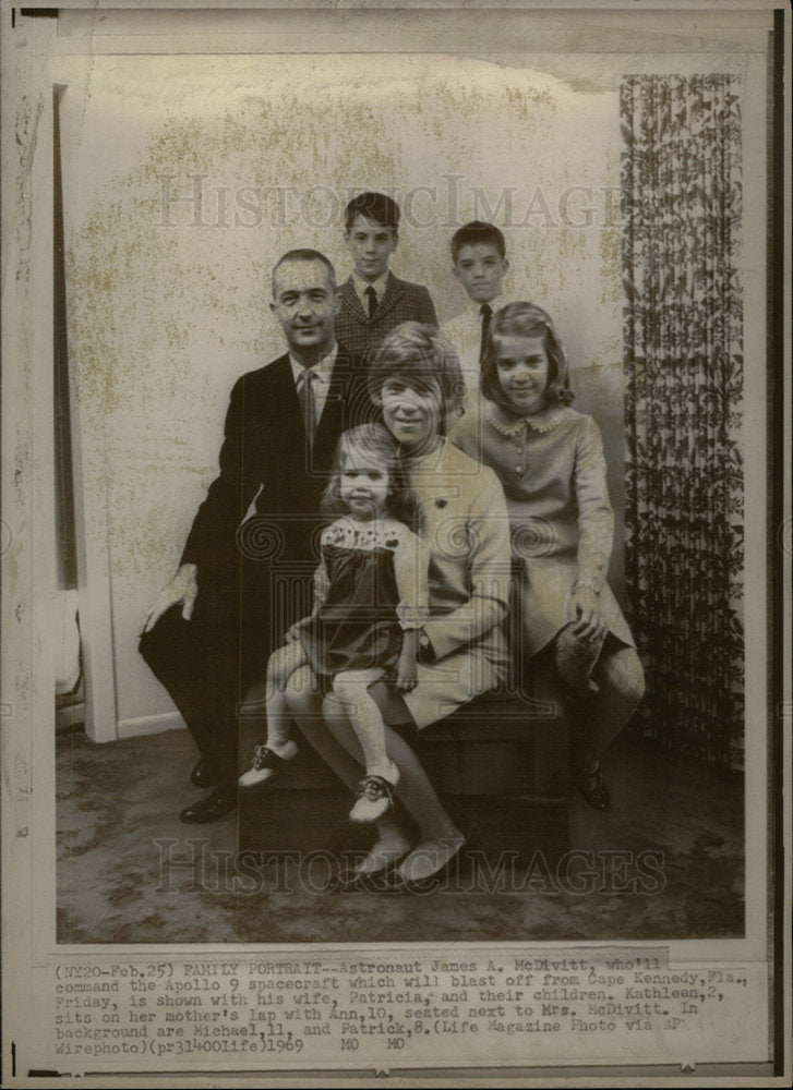 1969 Astronaut James A. McDivitt & Family - Historic Images