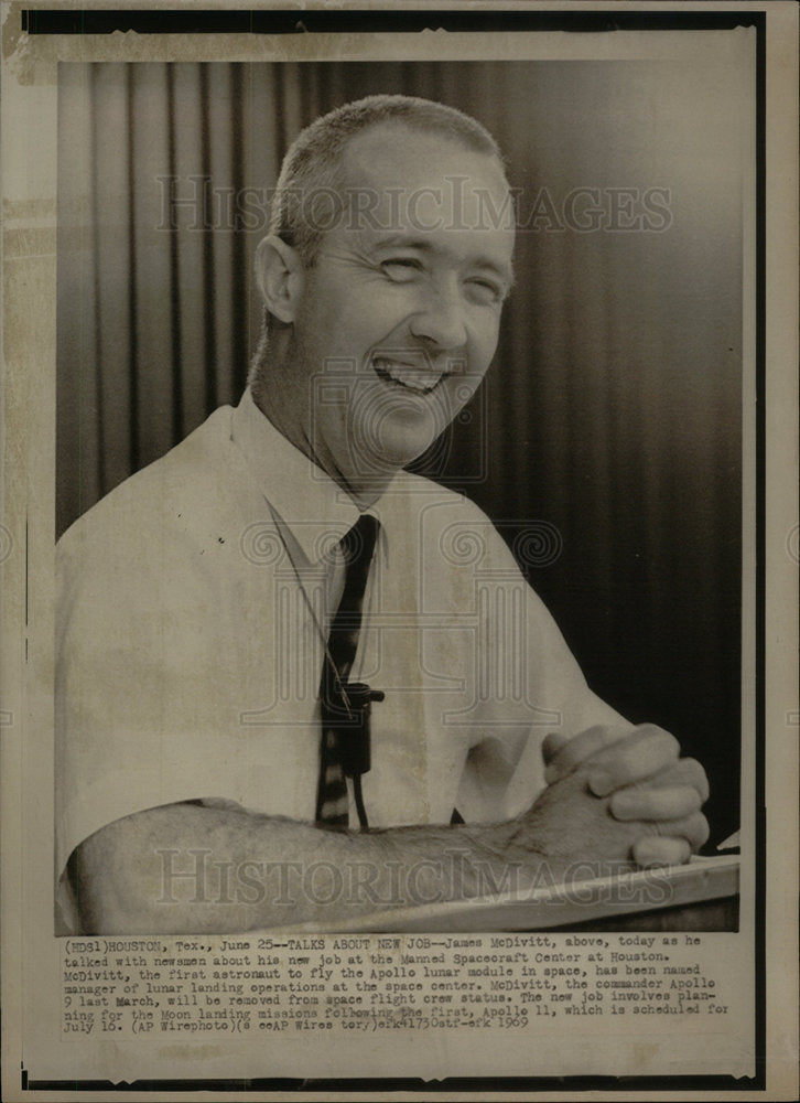 1969 Apollo Astronaut James McDivitt - Historic Images