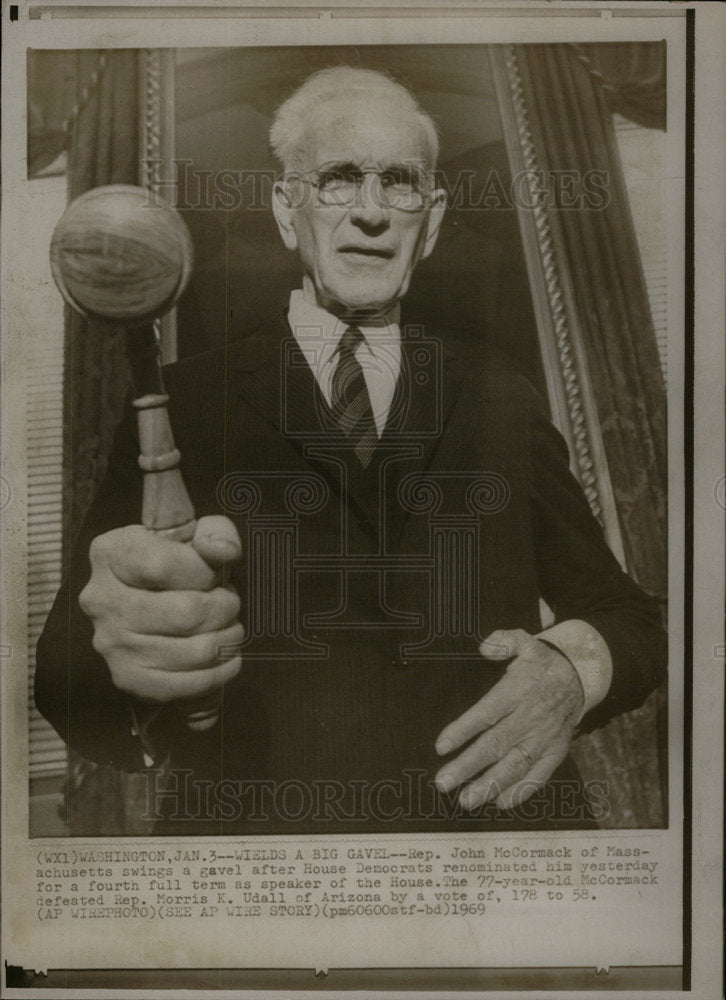 1969 Johm McCormack Speaker of the House - Historic Images