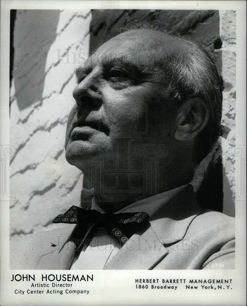 1974 John Houseman Artistic Director - Historic Images