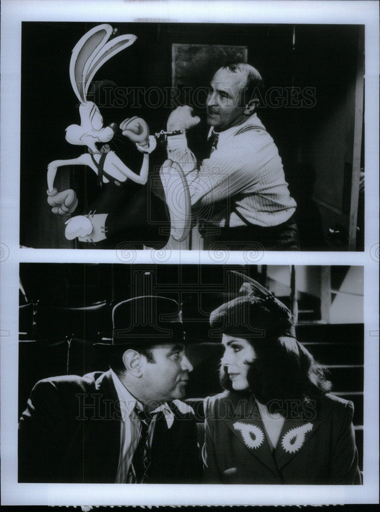 1991 Actors Bob Hoskins &amp; Joanna Cassidy - Historic Images