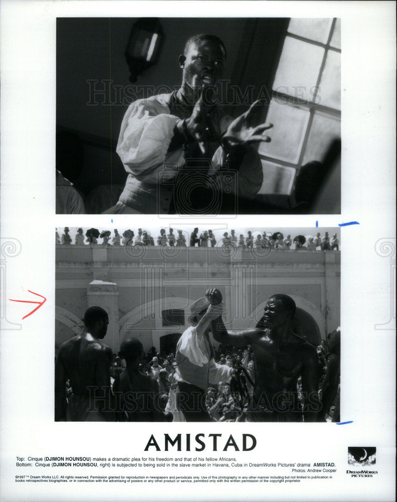 1998 Djimon Hounsou Stars In Amistad - Historic Images