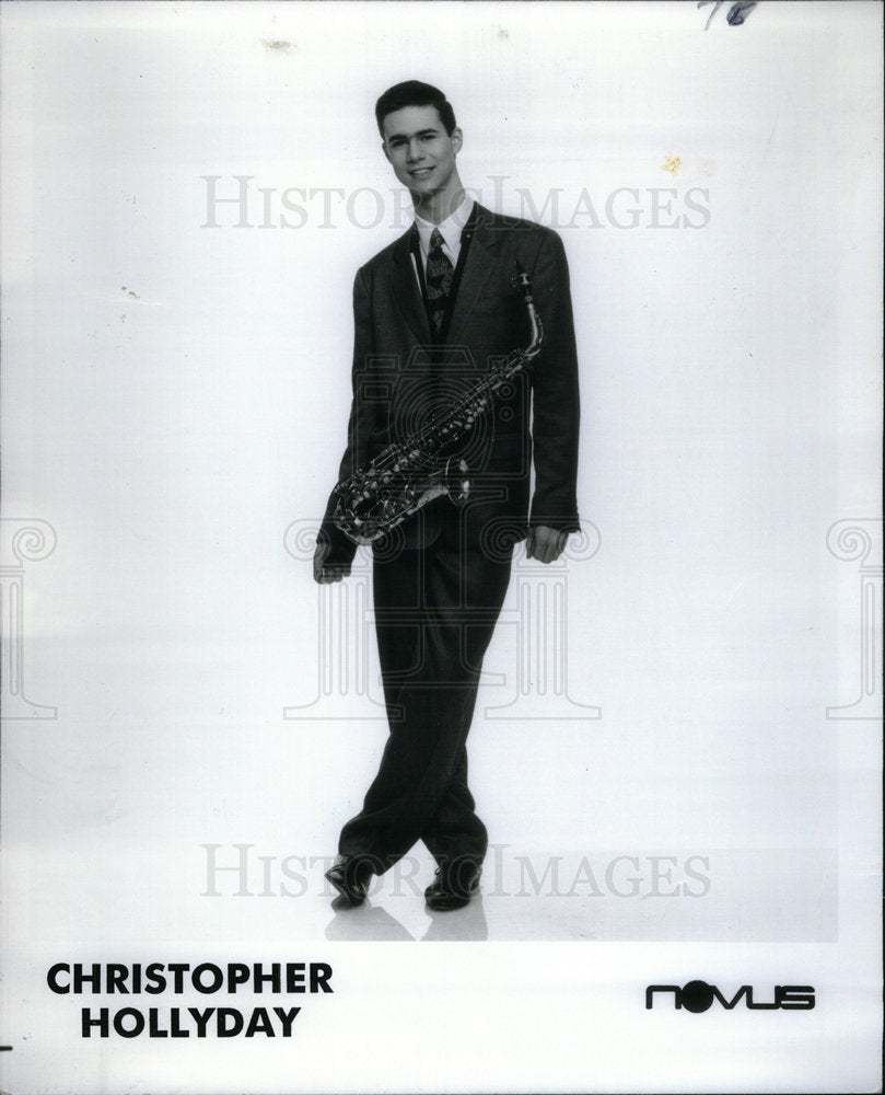 1991 Christopher Hollyday jazz saxophonist - Historic Images