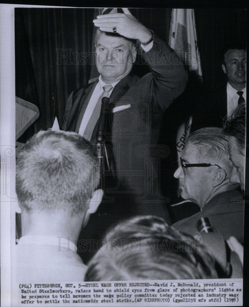 1959 David McDonald United Steelworkers - Historic Images