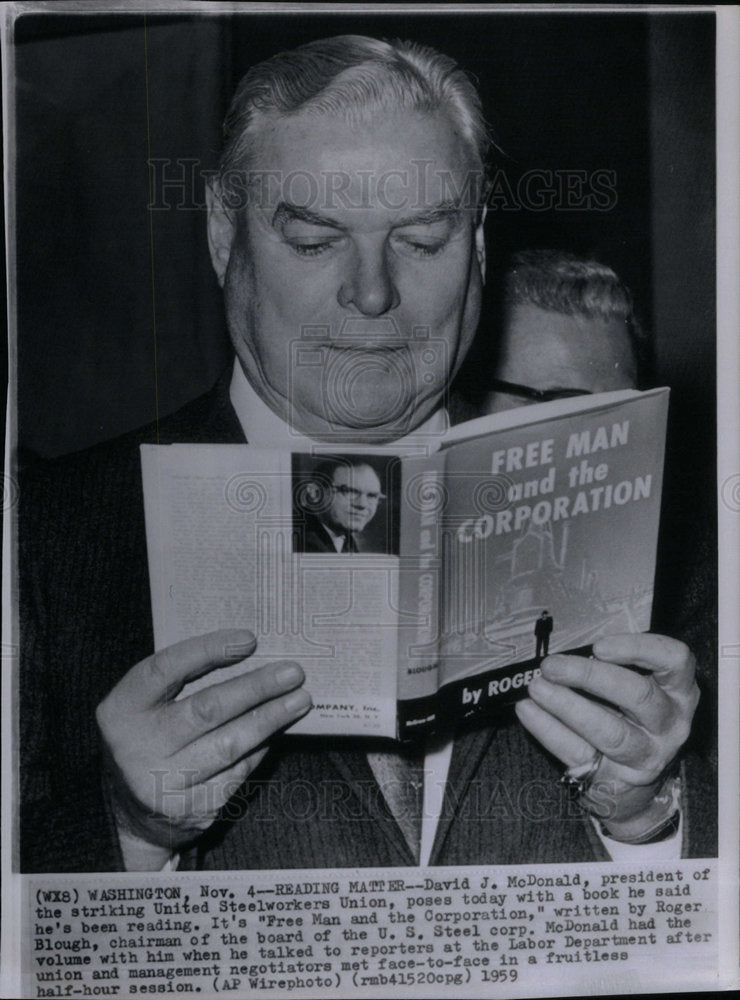 1959 David McDonald Steelworkers President - Historic Images