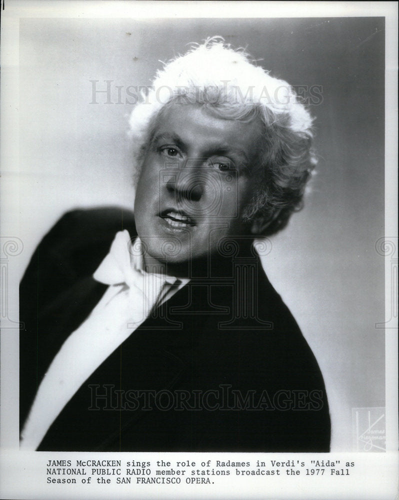 1977 James McCracken Opera Tenor - Historic Images