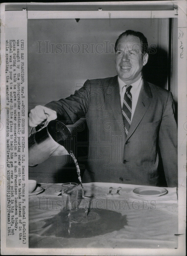 1961 U.S. Senator Thomas Kuchel - Historic Images