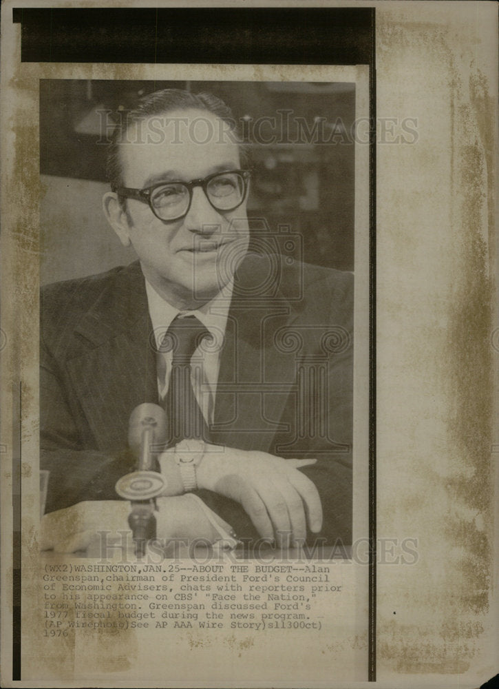 1976 Alan Greenspan President Ford Council - Historic Images