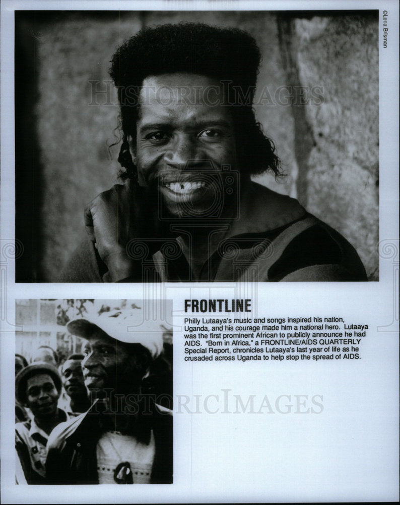 1990 Phily Lutaaya Ugandan Musician - Historic Images