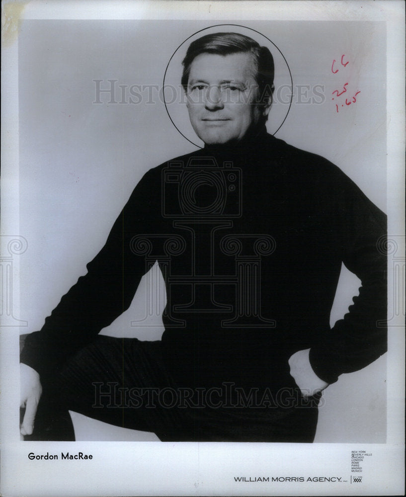 1974 Actor Singer Gordon MacRae - Historic Images