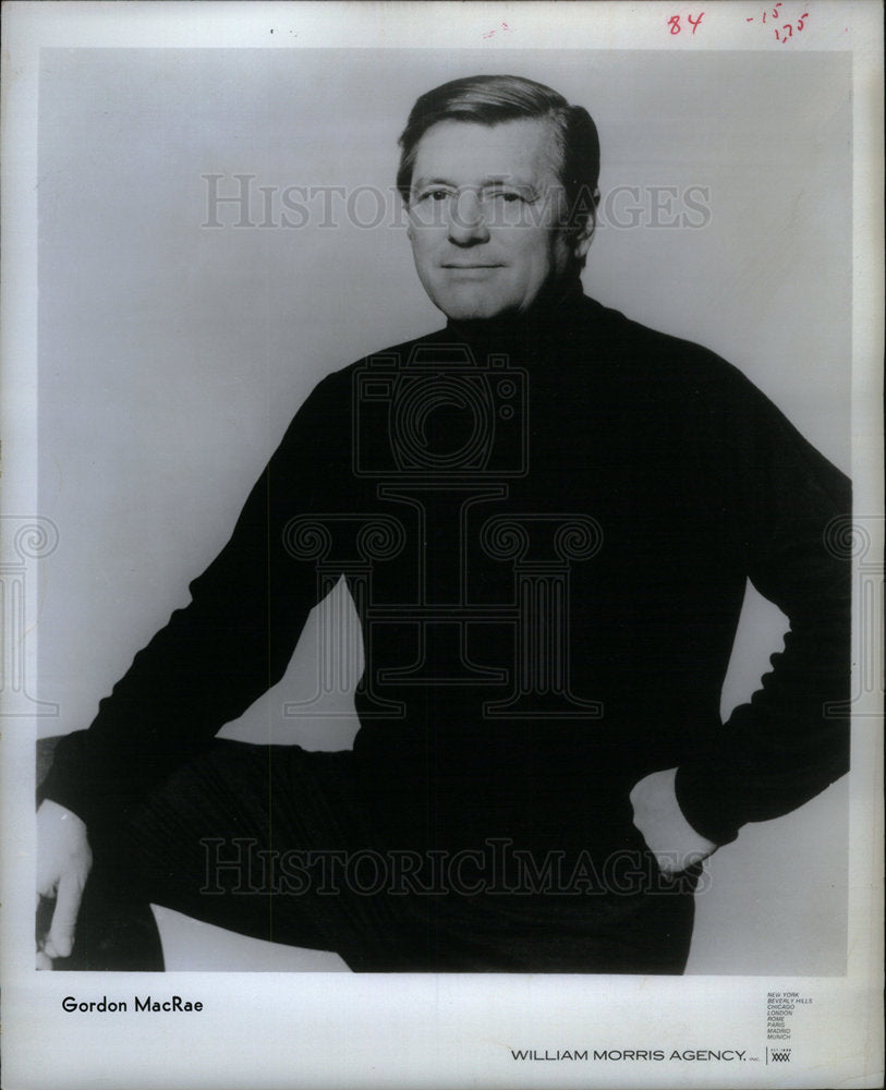 1974 Entertainer Gordon MacRae Promo Shot - Historic Images