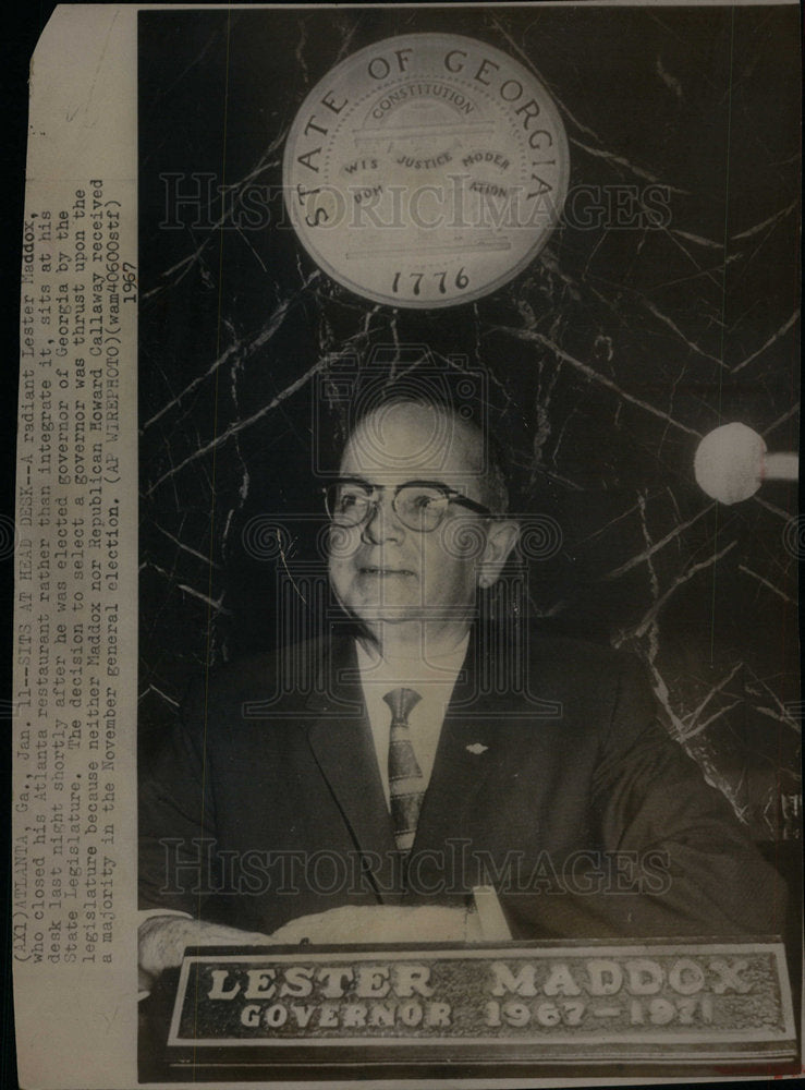 1967 Maddox After Governor Election Win - Historic Images