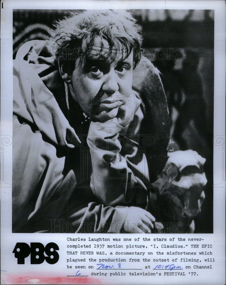 1978 Charles Laughton Epic Claudius motion - Historic Images