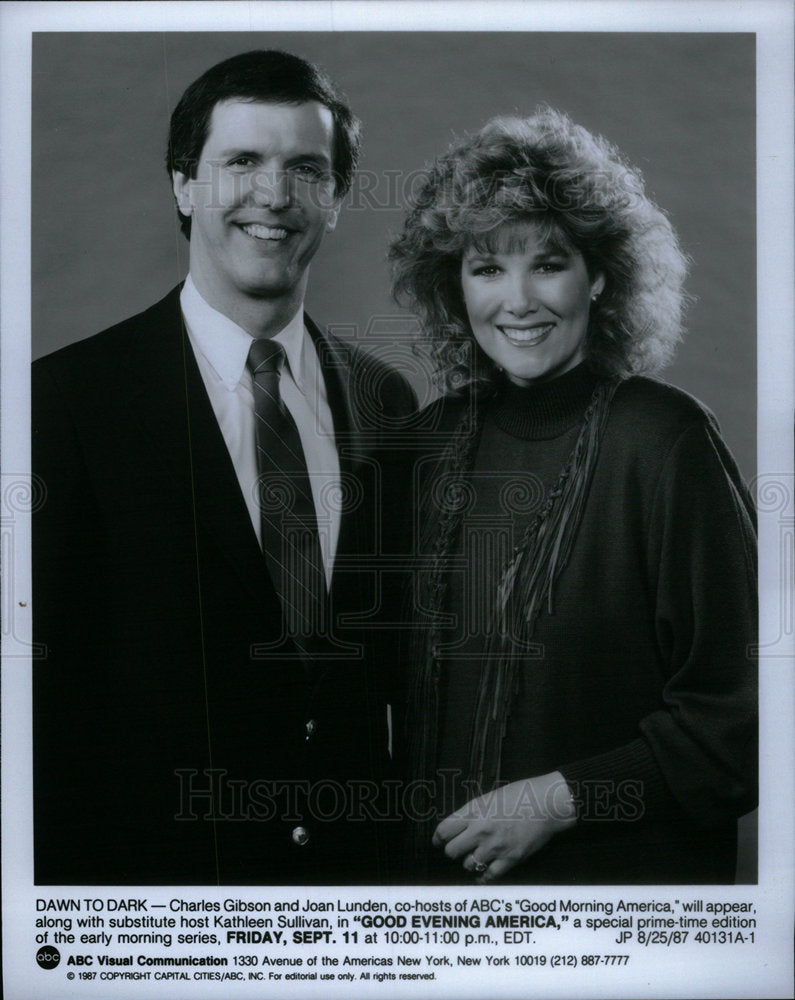 1987 Charles Gibson/Joan Lunden/TV Host - Historic Images