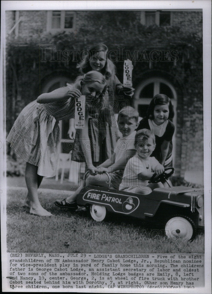 1960 Henry Cabot Lodge Jr Grandchildren - Historic Images