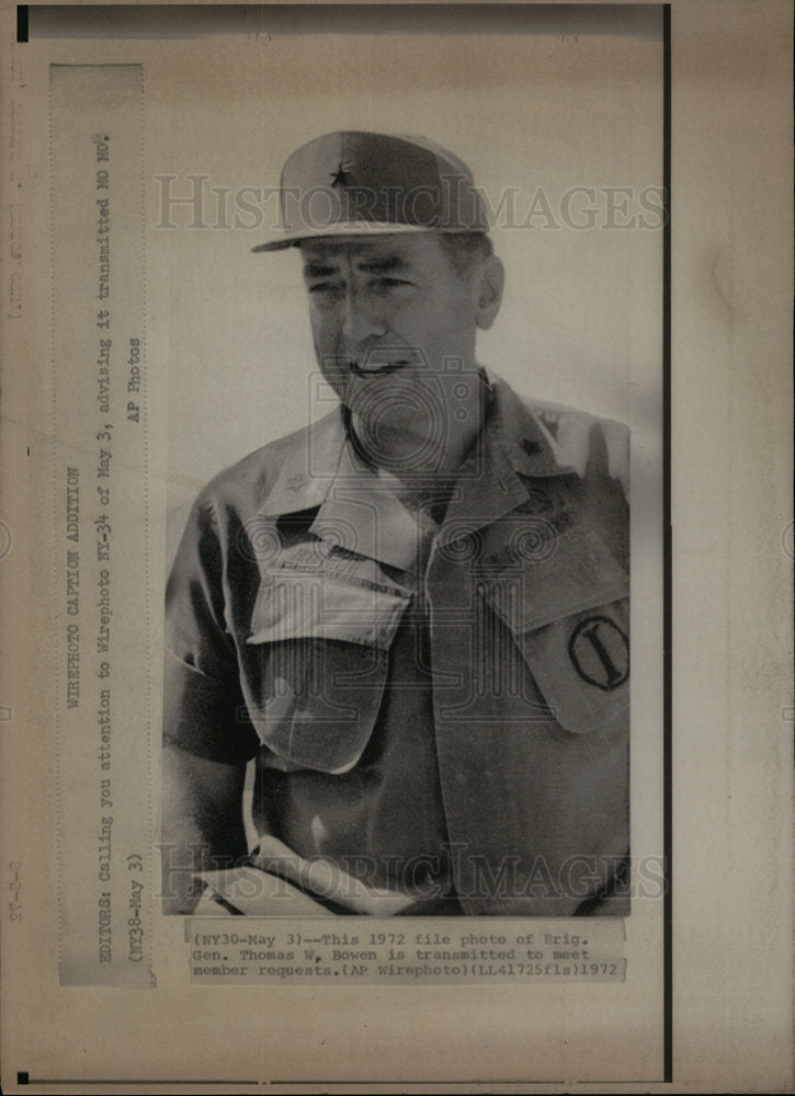 1972 Brig General Thomas Bowers - Historic Images