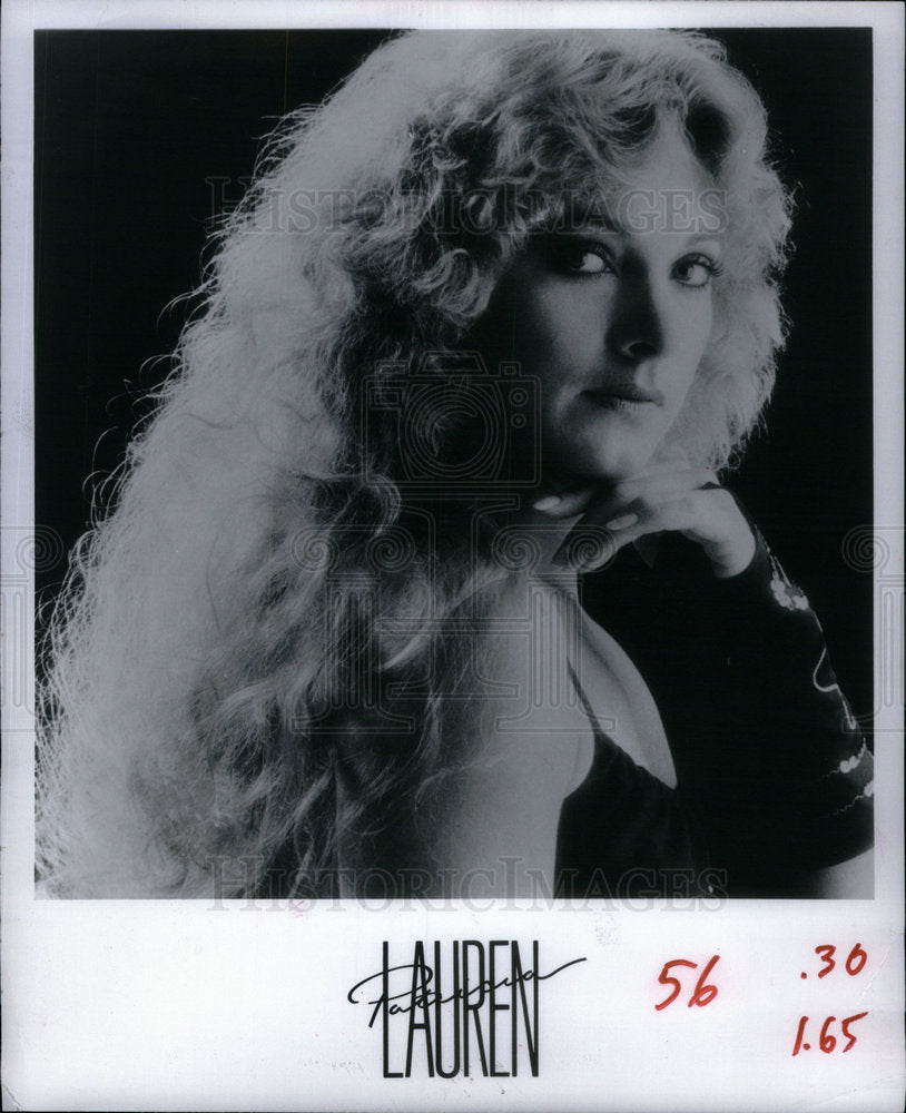 1985 Press Photo Lauren Patrice musicsinger entertainer - Historic Images