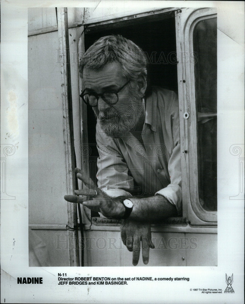 1987 Press Photo Robert Benton Director  Nadine Bridges - Historic Images