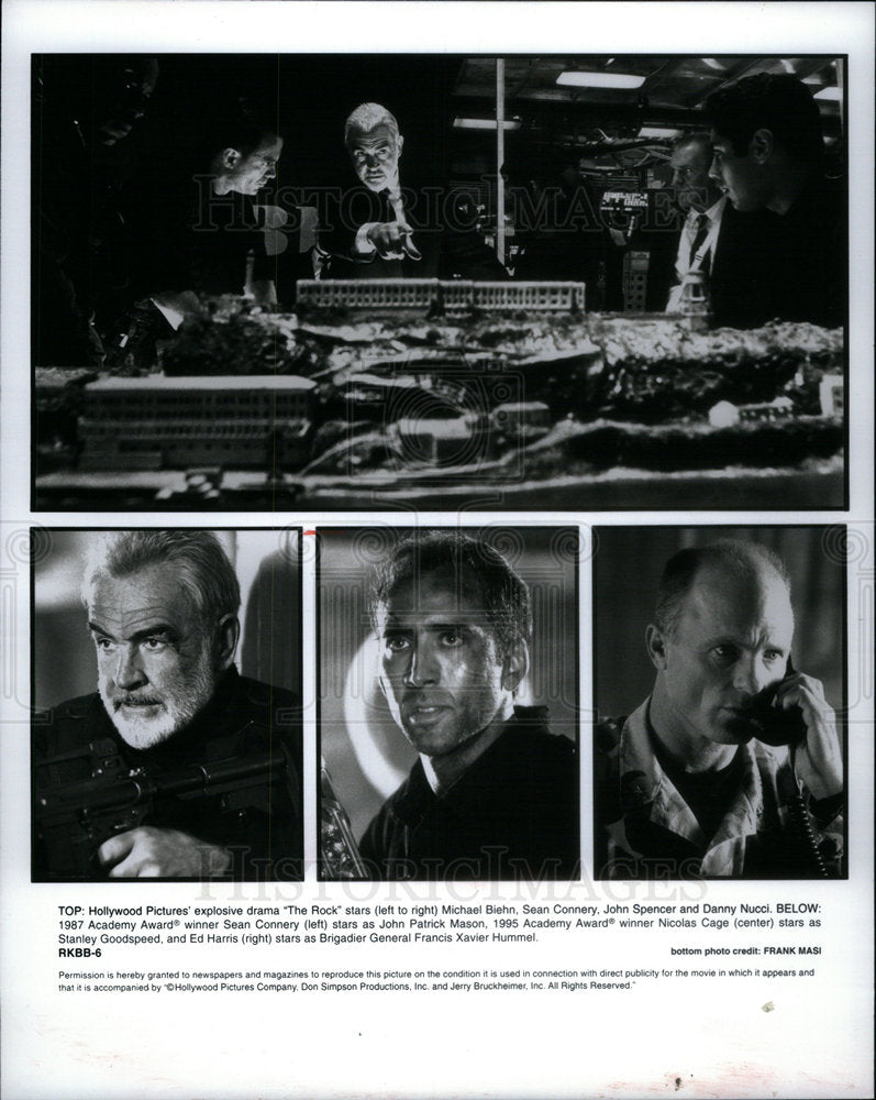 1996 Press Photo  Michael Biehn Sean Connery John Rock - Historic Images