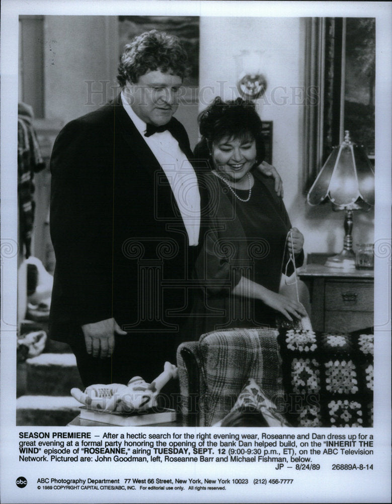 1989 Press Photo Goodman Barr Roseanne - Historic Images