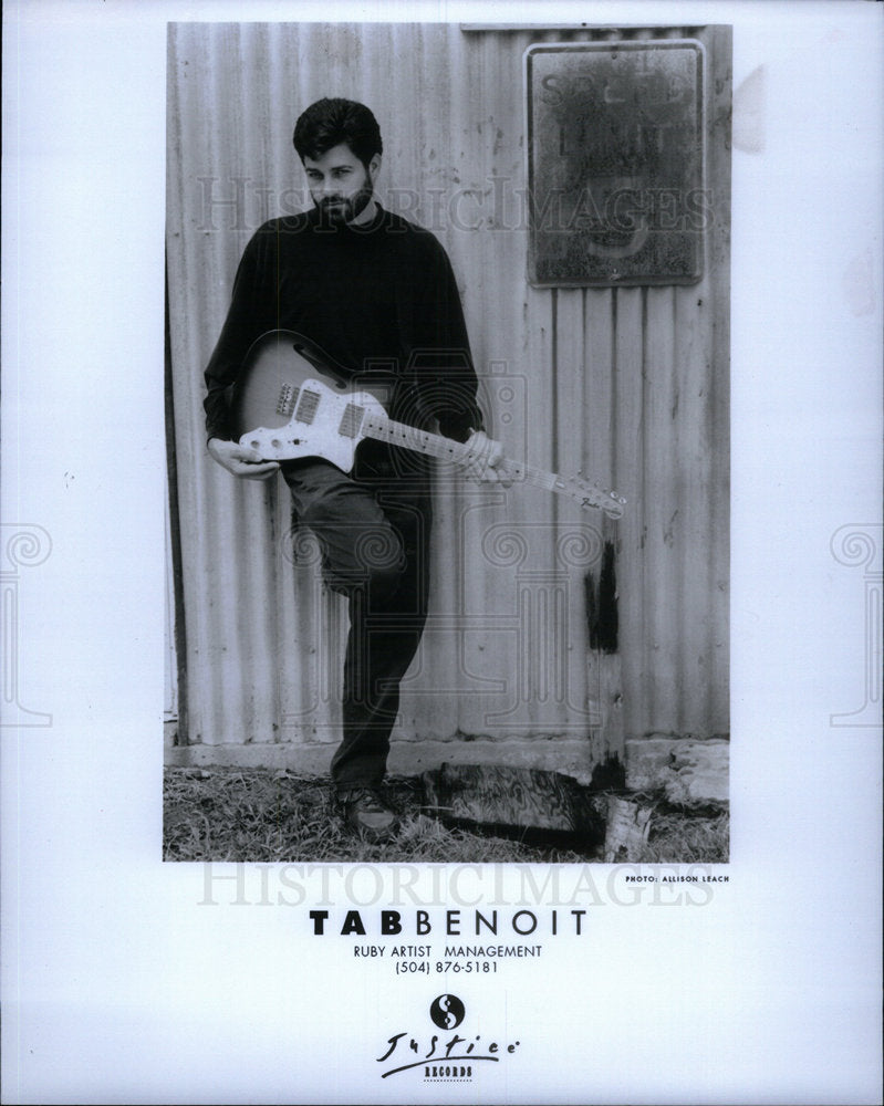 1995 Press Photo Tab Benoit American Guitarist Singer - Historic Images