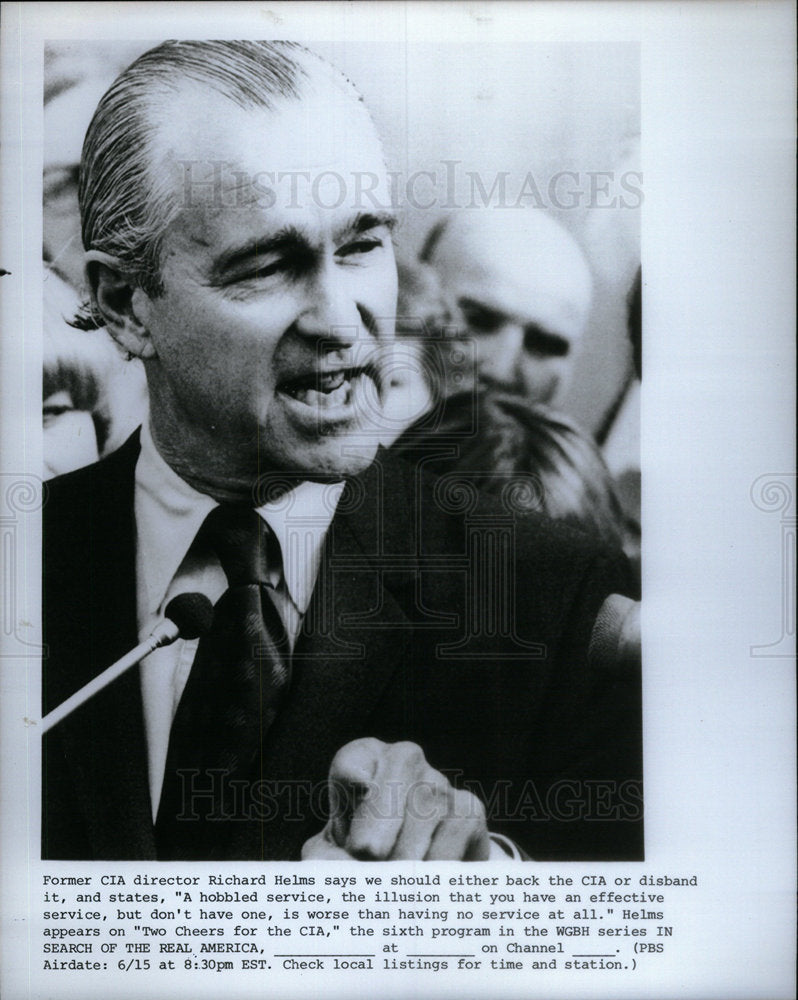 1978 Press Photo Former CIA Director Richard Helms - Historic Images