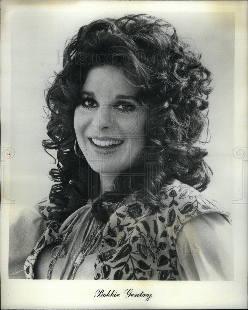 1973 Press Photo Singer Bobbie Gentry - Historic Images