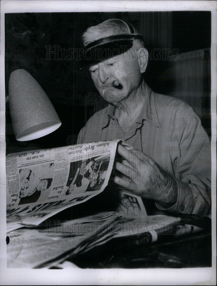 1958 Press Photo Vice President John Nance Garner desk - Historic Images