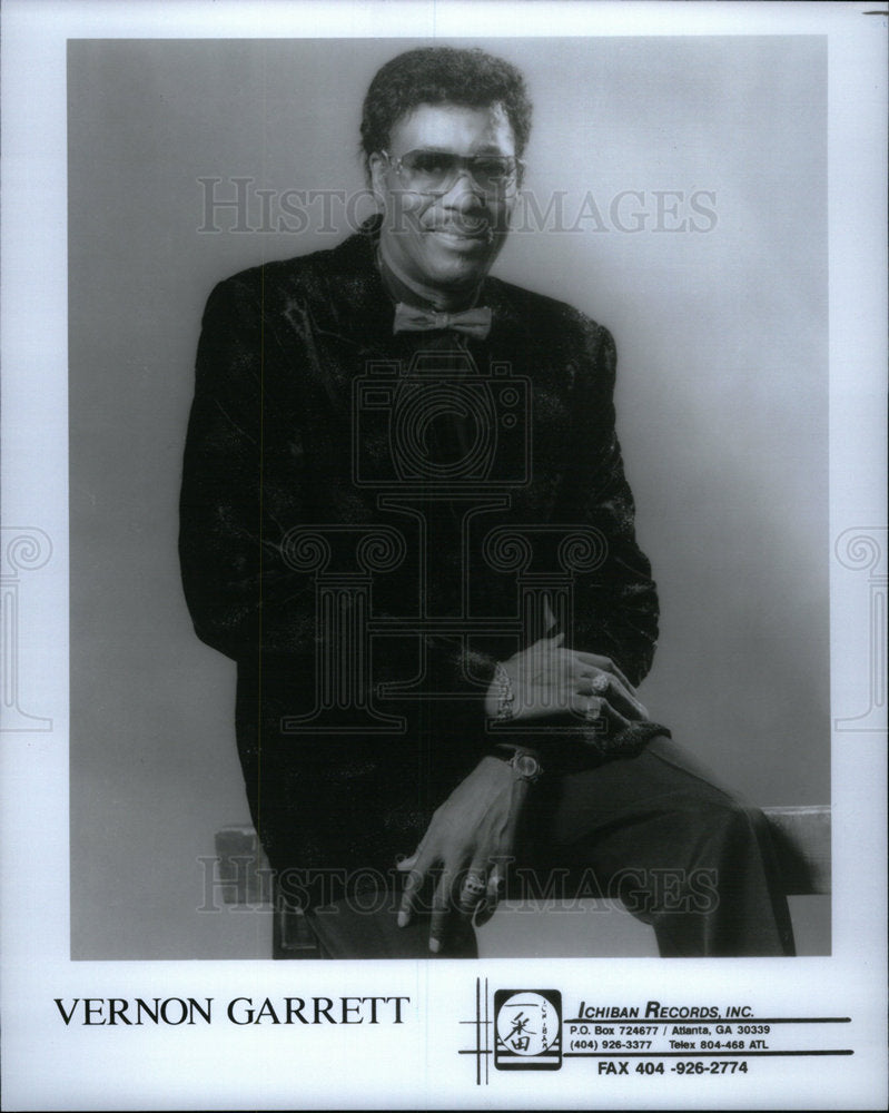 1992 Press Photo Vernon Garrett/Singer - Historic Images