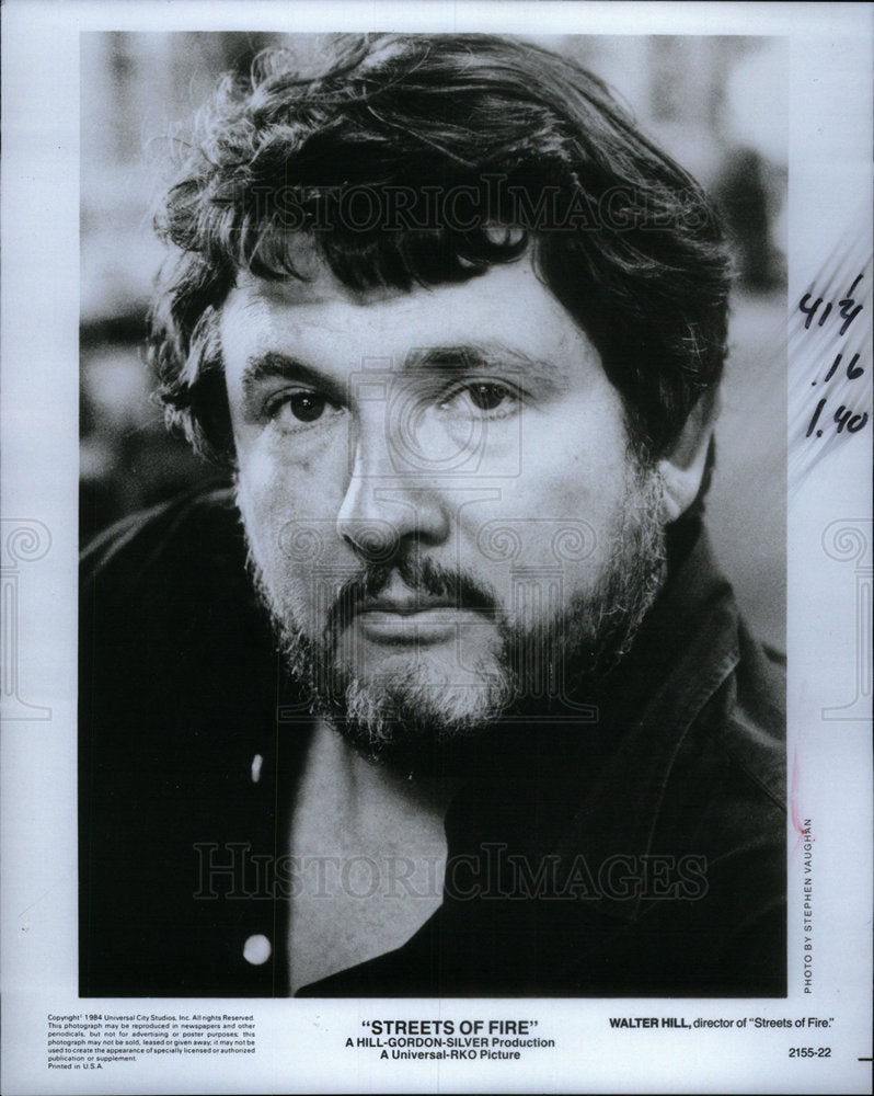 1984 Press Photo Walter Hill Director Streets Fire - Historic Images