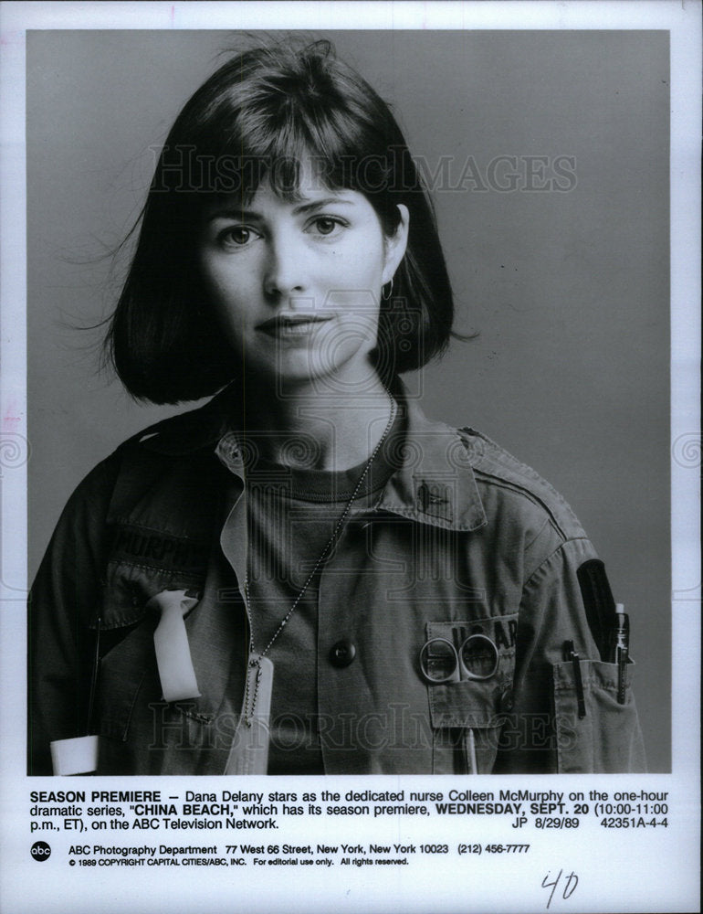 1989 Press Photo Dana Delany American Actress Producer - Historic Images