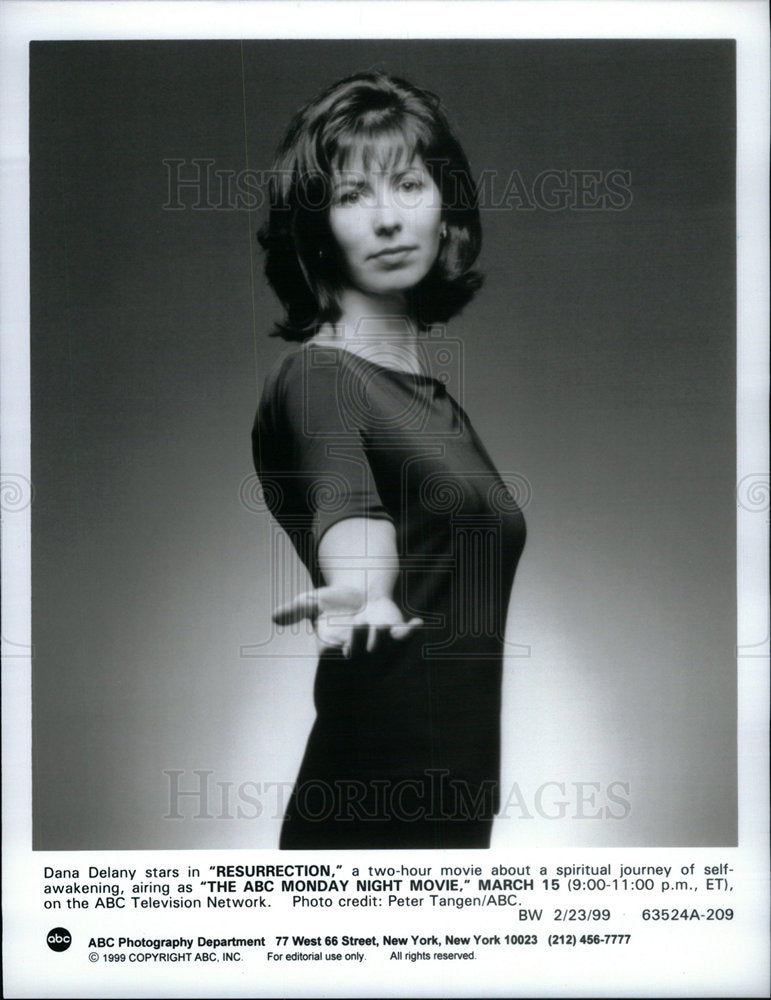 1999 Press Photo Resurrection Actress Dana Delaney - Historic Images