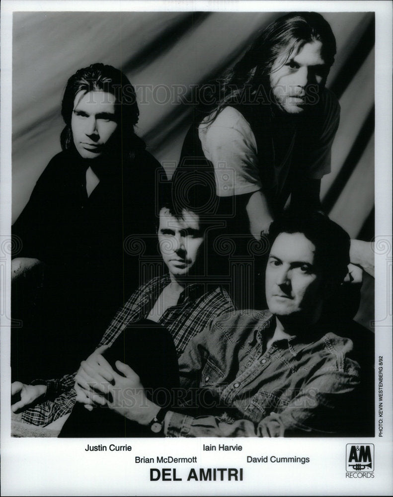 1992 Press Photo Del Amitri Scottish Rock Guitar Band. - Historic Images