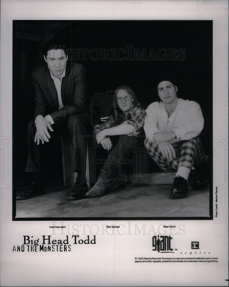 1993 Press Photo Big Head Todd Monsters Rock Band - Historic Images