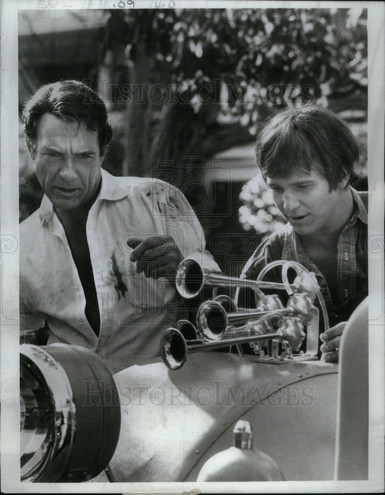 1971 Press Photo Carl Betz Jeff Bridges America Drama - Historic Images