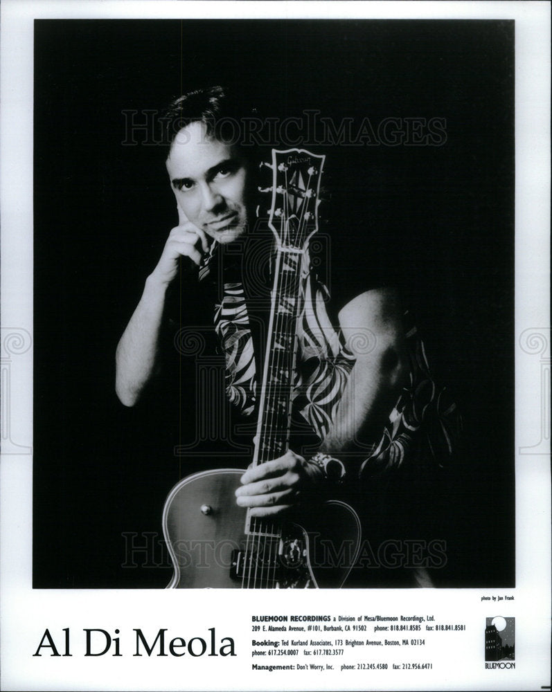 1995 Press Photo Al Di Meola Laurence Jersey City Jazz - Historic Images