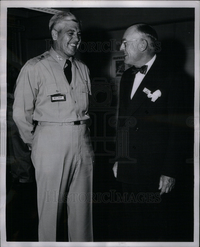 1955 Press Photo Erle Kistler Military Conference - Historic Images