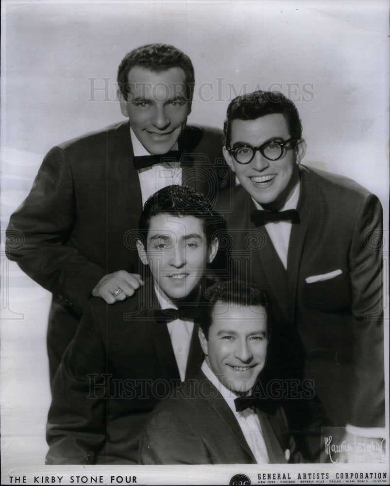 1962 Press Photo Kirby Stone FourAmerican Vocal Group - Historic Images