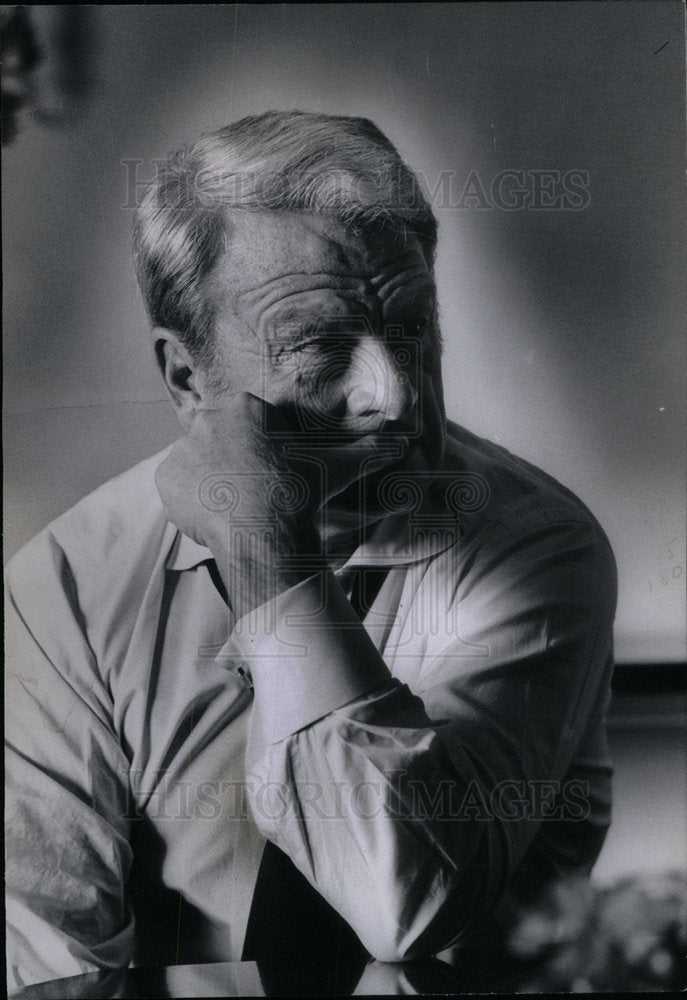 1971 Press Photo Eddie Albert ecology series TV explore - Historic Images