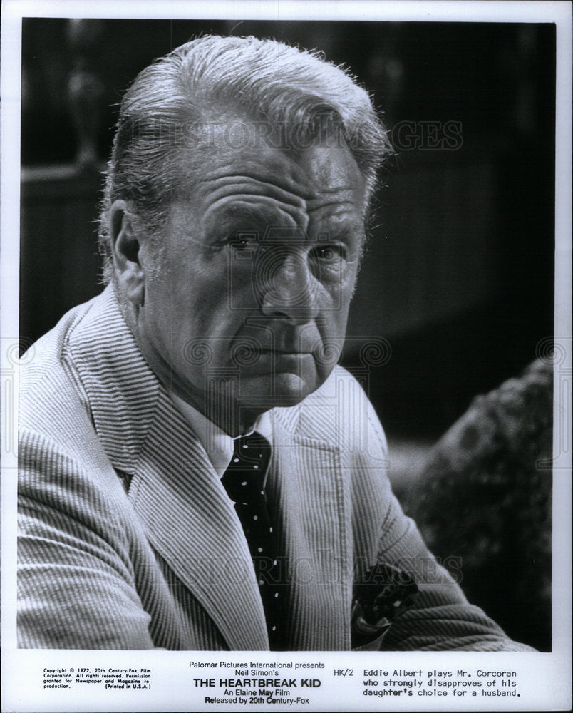 1988 Press Photo Eddie Albert Mr Corcoran Heartbreak - Historic Images