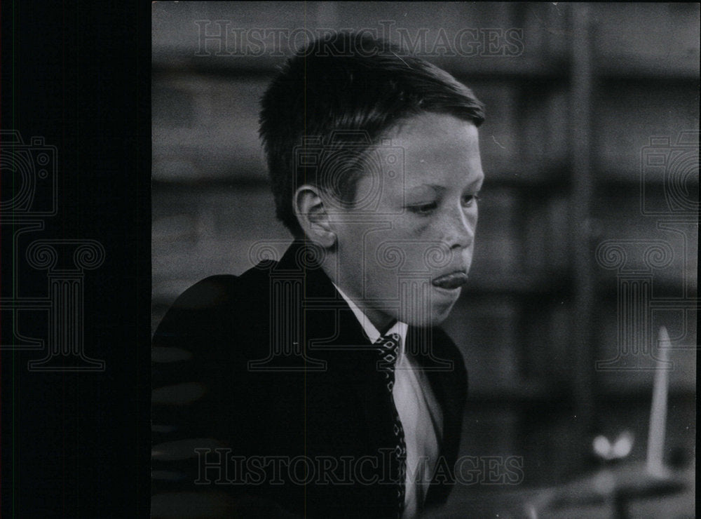 1966 Press Photo Jeff Barnard YMCA student drummer - Historic Images